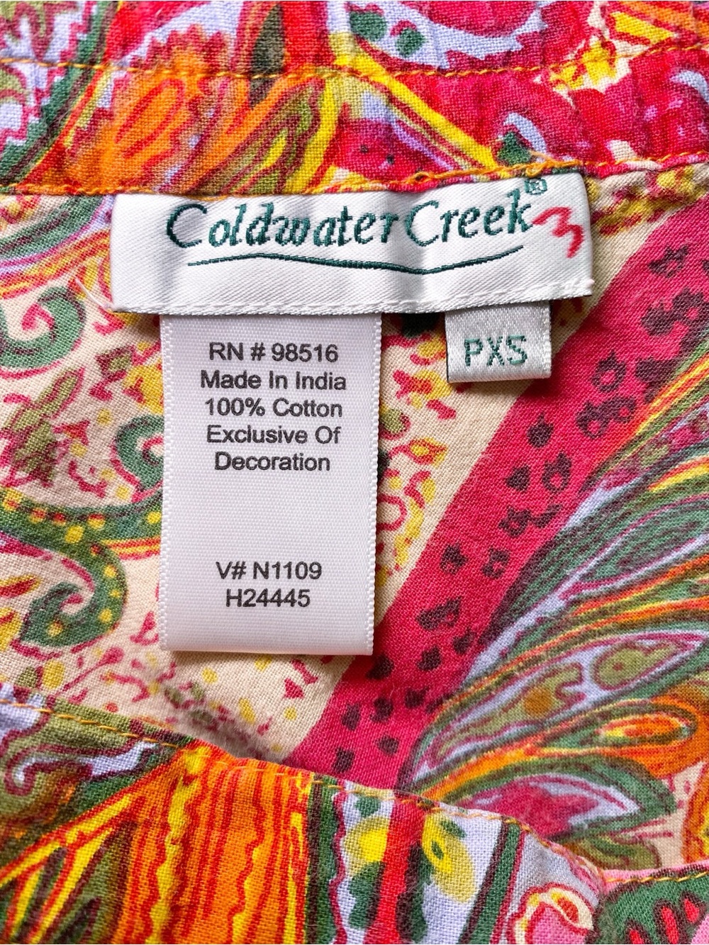 Coldwater Creek Boho-Chic
Maximalist Y2K Paisley Maxi Skirt PXS - Picture 6 of 16